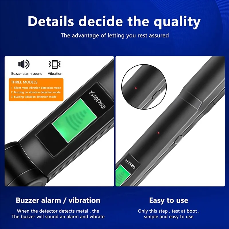 A15R -DM3005A Professional Metal LCD  Handheld Pinpointer Alarm High Sensitivity Scanner Security Checker Finder