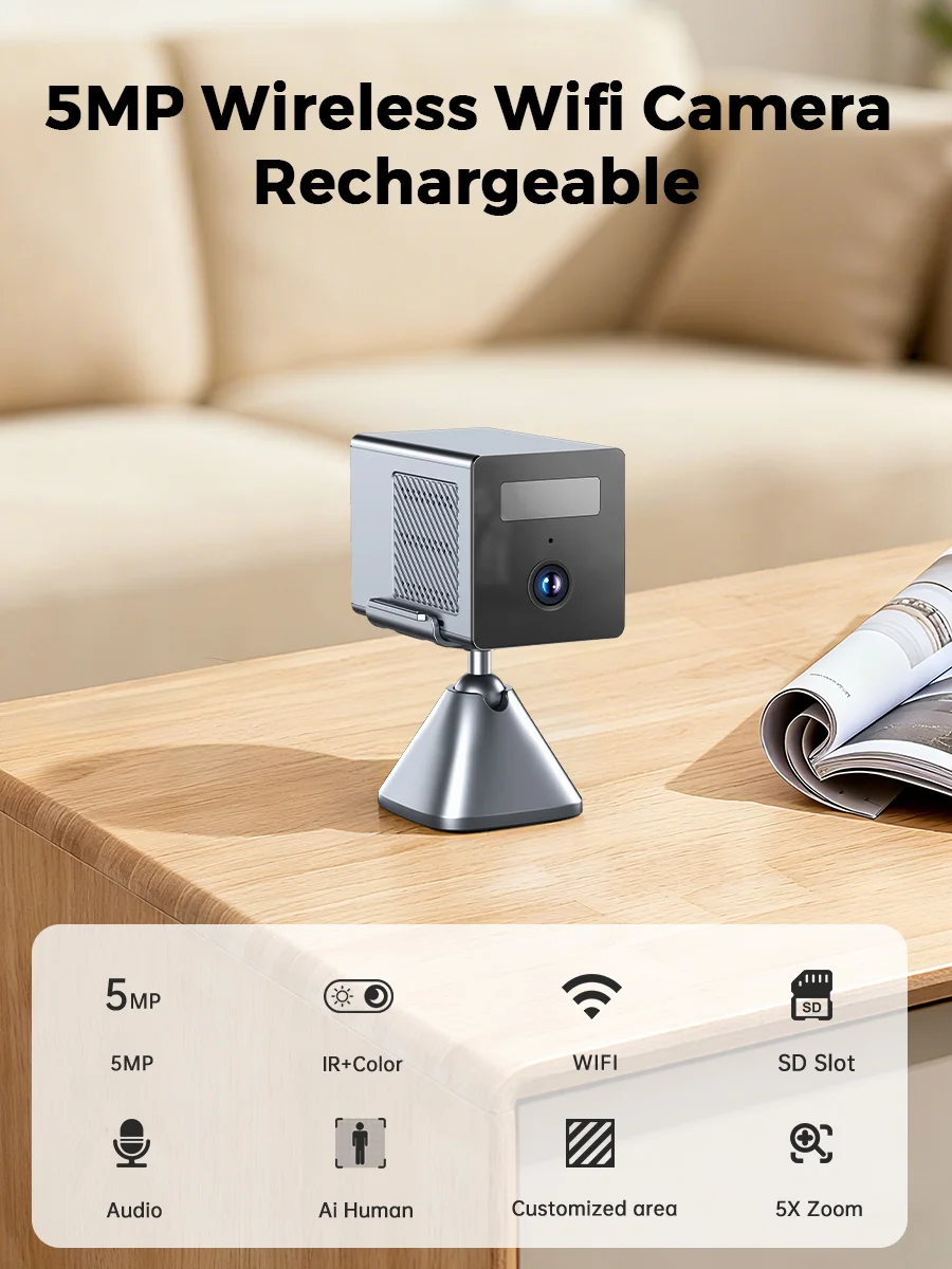 O-KAM pro 5MP IP WiFi Wireless Baby Monitor Camera AI Tracking Mini Indoor CCTV Security Video Surveillance