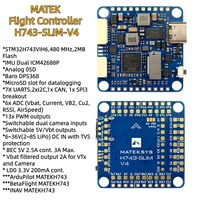 Matek Mateksys H743 SLIM V4 Flight Controller with Built-in OSD MicroSD For FPV RC Model Multicopter