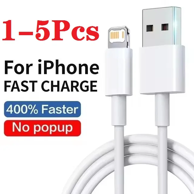

1-5 шт. кабель для быстрой зарядки телефона 14 13 12 11 Pro Max Mini USB C Quick X XR XS 8 7 14 Plus SE