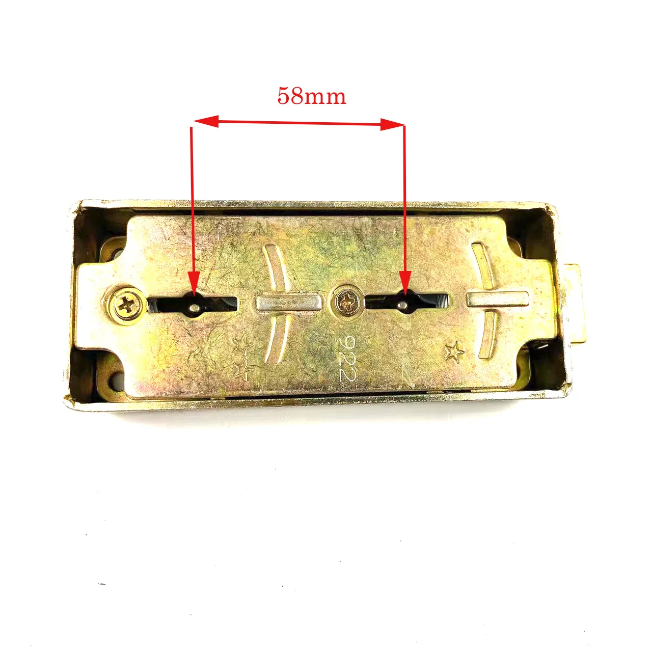 Imagem -03 - Vault Door Safe Lock para Móveis de Escritório Money Box Double Flagpole Key Double Leaf Lock Ferramenta de Serralheiro