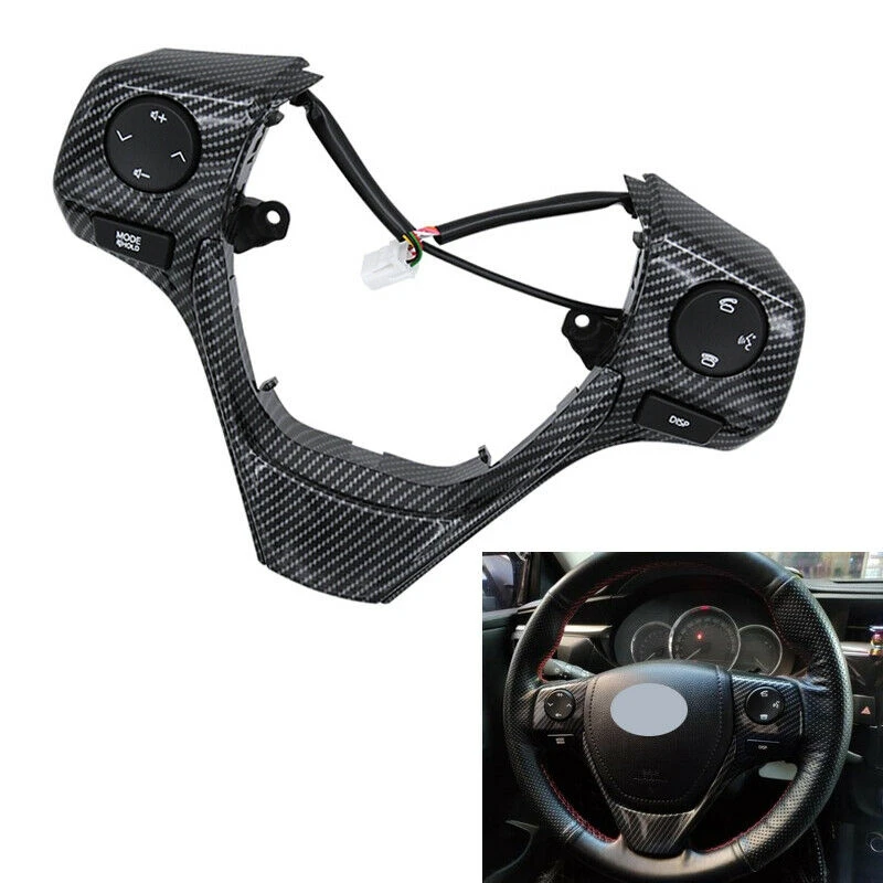 Steering Wheel Control Buttons Switch Frame 84250-02560 for Toyota Corolla 2014 2015 2016 2017 2018 2019 2020