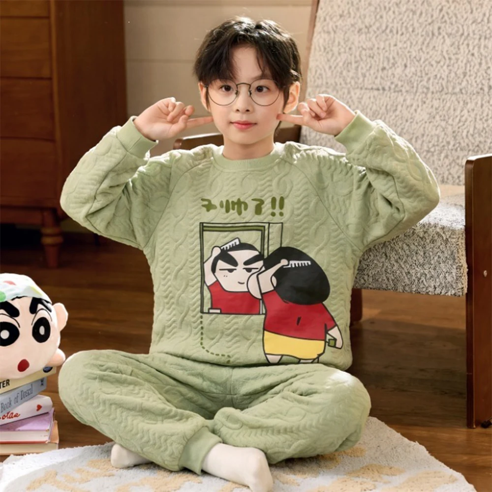 Winter Clothing Layers - Cute Crayon Shin-Chan Boys and Girls