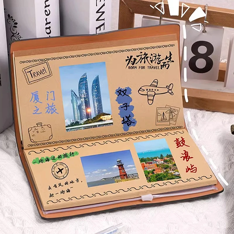 72 Seiten/Buch, A6-Notizbuch, einfaches Ins-Reisehandbuch, Loseblatt-Tagebuch, Retro-Notizblock, Tn-Handbuch-Set