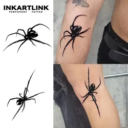 Spider Temporary Tattoo,Lasts To 15 Days New Technology Magic Waterproof Semi Permanent Sticker.