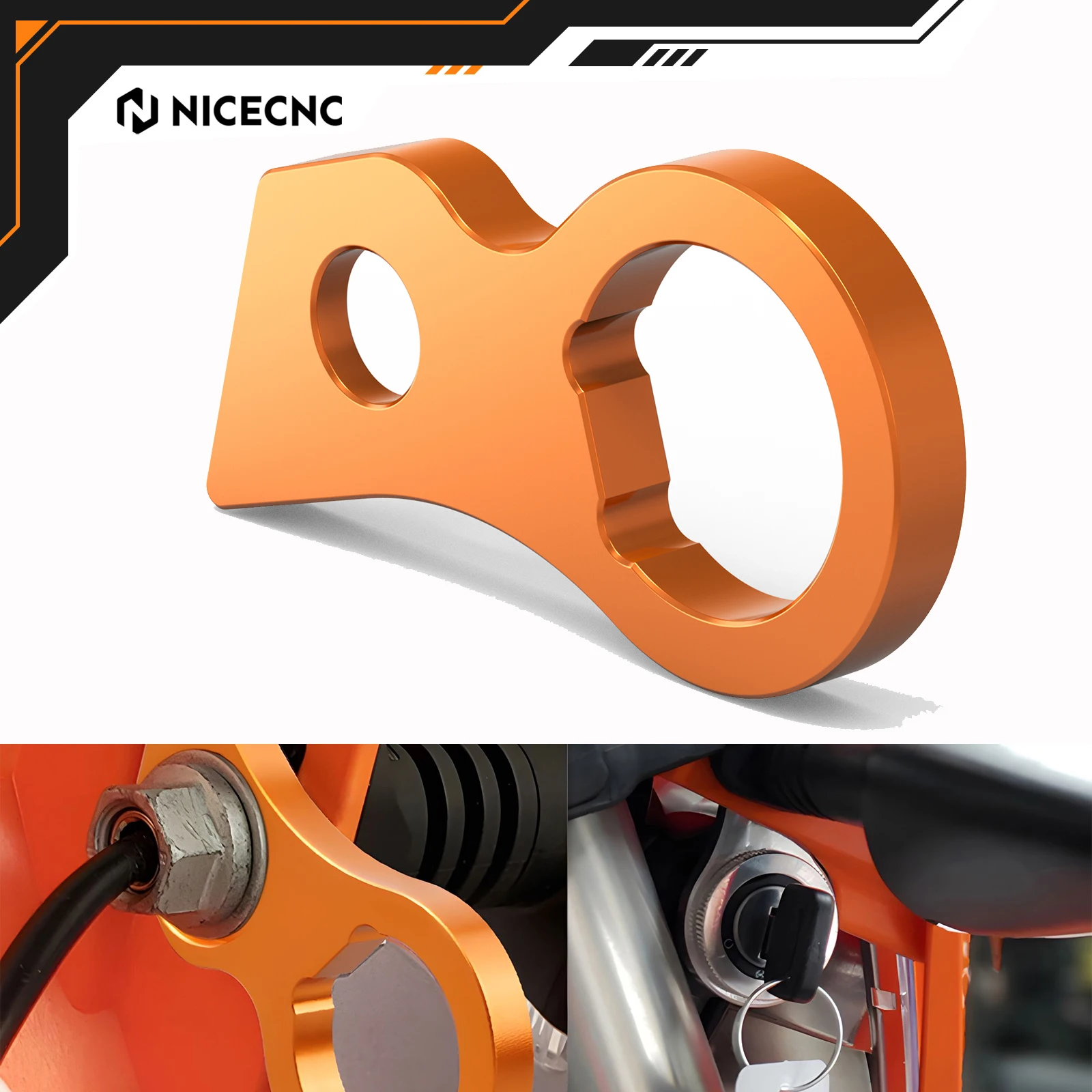 

NICECNC For KTM EXCF 350 EXC-F 450 EXCF 250 Six Days 2017-2023 2022 2021 2020 Aluminum Key Switch Relocating Bracket Motorcycle