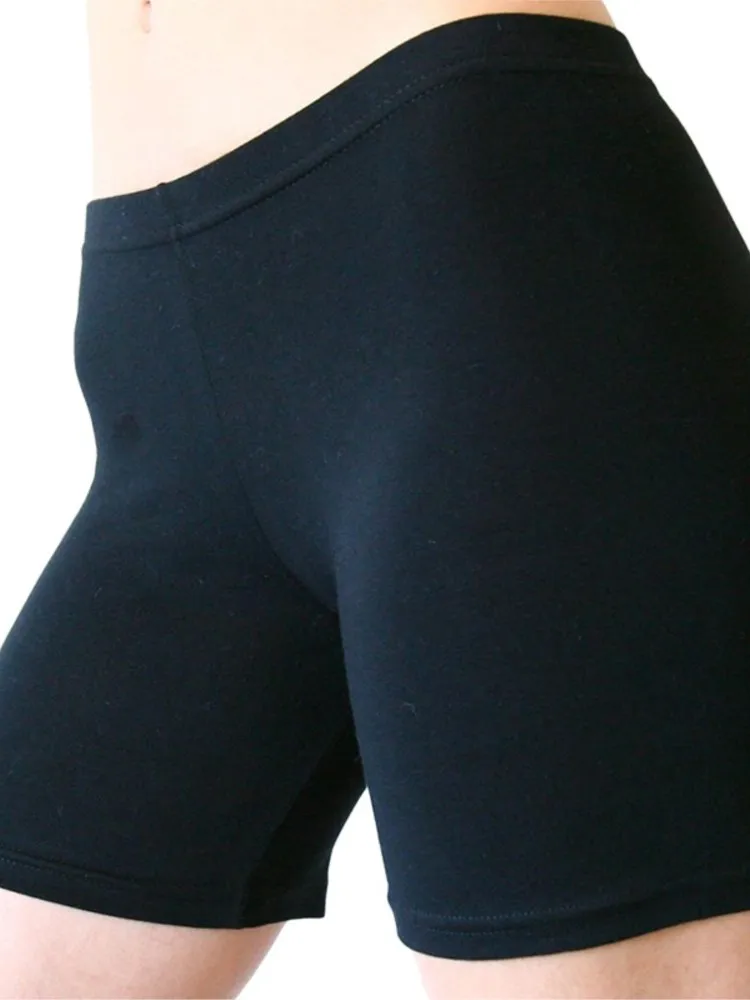 AliExpress NONE Women Elastic Shorts Casual High Waist Tight Fitness Slim Skinny Bottoms Summer Solid Sexy White Black Cycling Shorts Sweatpants