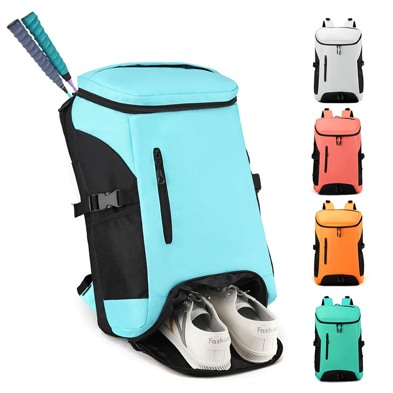 حقيبة كرة الريشة، حقيبة ظهر ذات سعة كبيرة، حقيبة ظهر رياضية متعددة الوظائف، حقيبة مضرب تنس الريشة للرجال والنساء