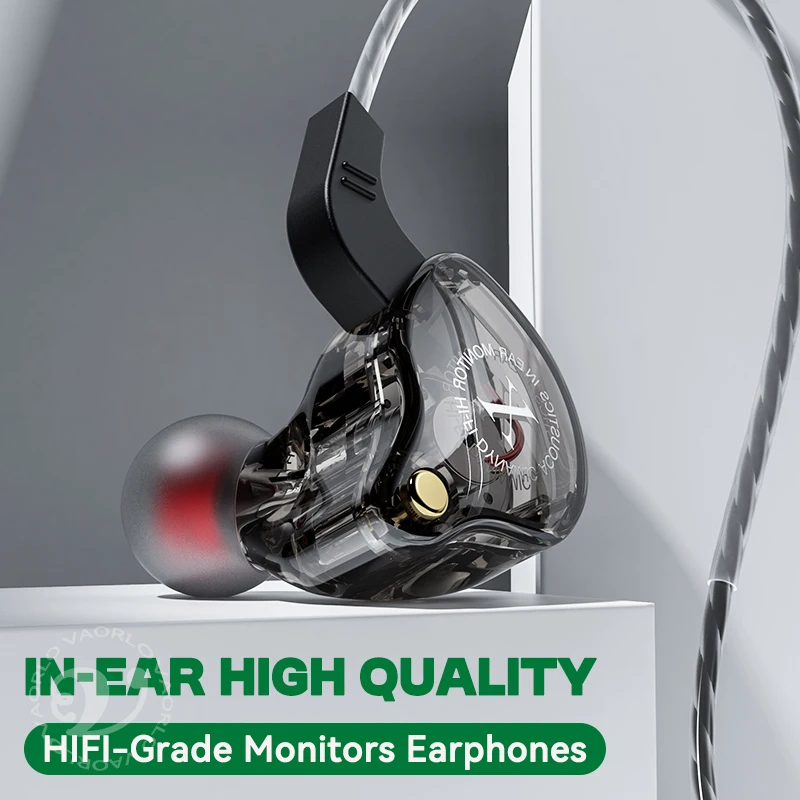 سماعات أذن سلكية متنقلة ثقيلة باس 3.5 مللي متر للهاتف سماعات ستيريو داخل الأذن مع ميكروفون سماعات أذن Hifi موسيقى رياضية