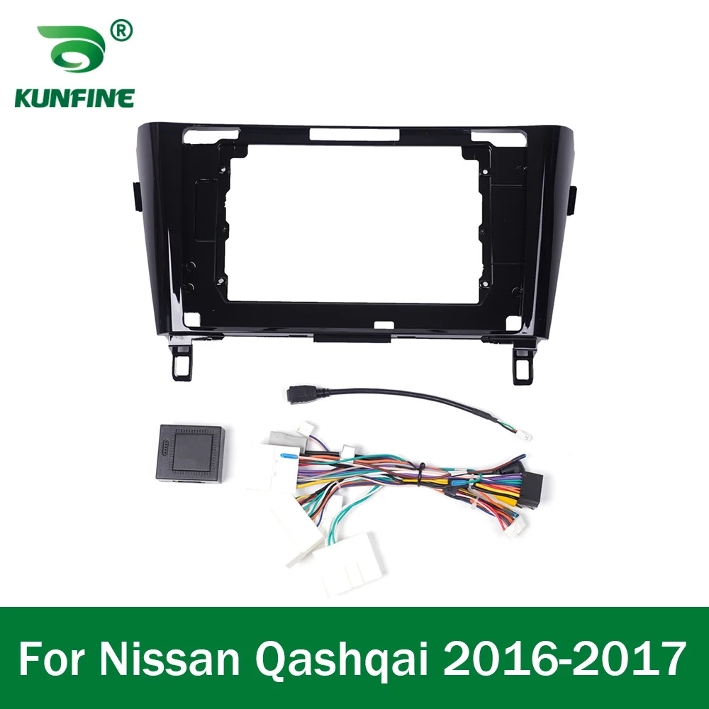 Car GPS Navigation Stereo For Nissan Qashqai 2016  - 2018  Radio Fascias Panel Frame Fit 2Din 10 inch In Dash headunit screen