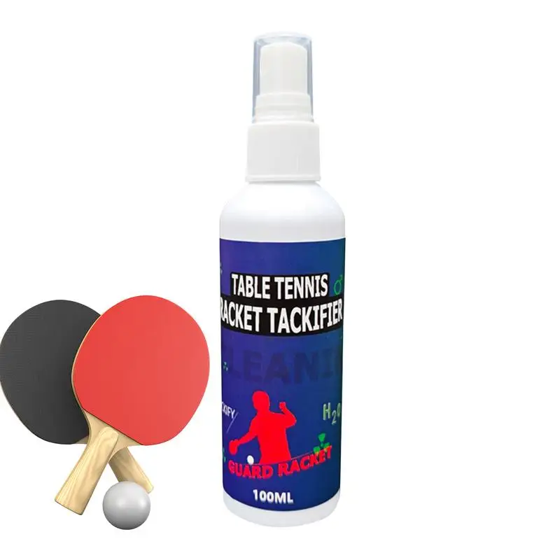 Ping Pong Paddle Cleaner Ping Pong Rackets Paddle Rubber Cleaner 100ml Racket Rubber Cleaner Helping Maintain The Tackiness Of