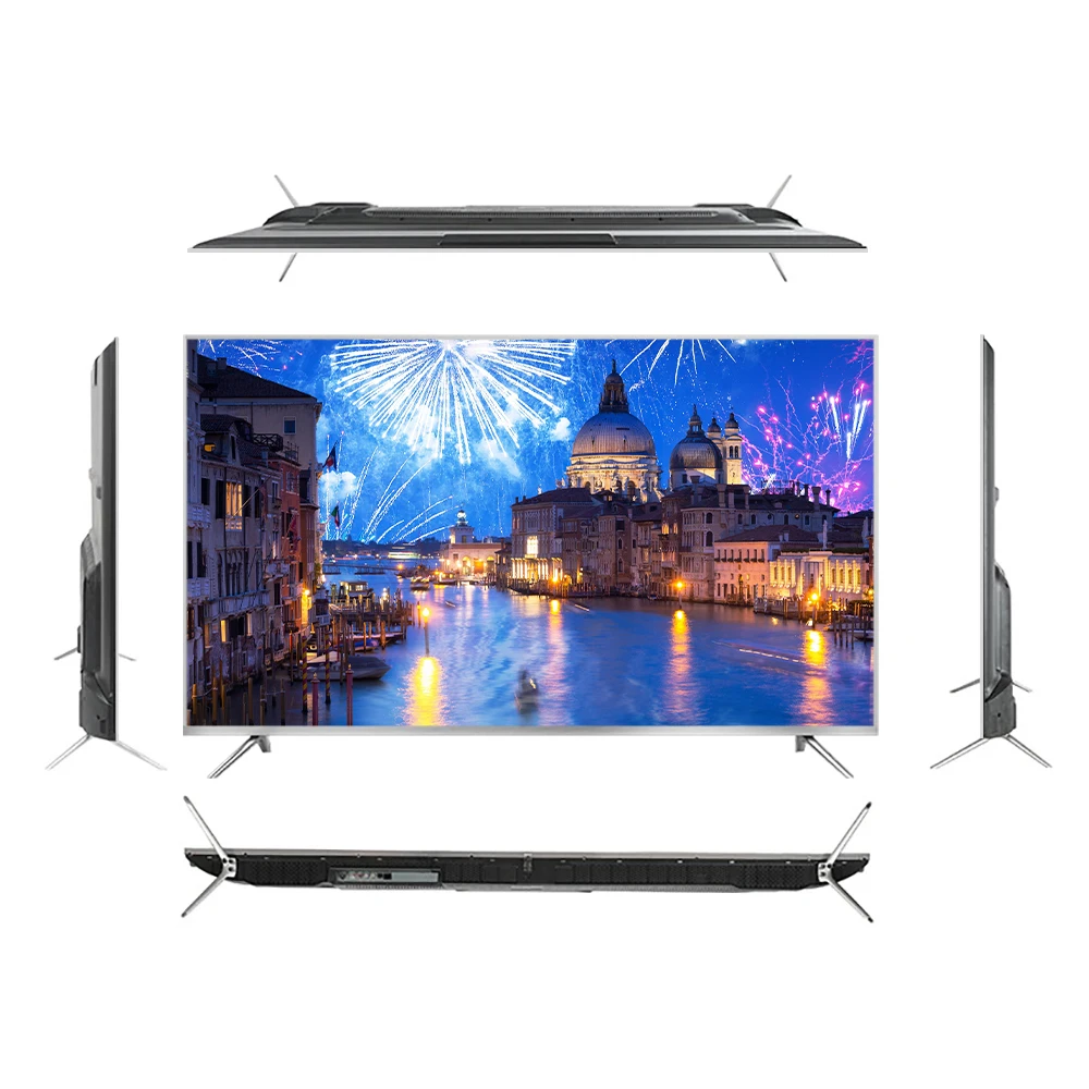 تلفزيون LED ماركة OEM مقاس 55 بوصة تلفزيون بشاشة من الزجاج المقسى 55 65 75 85 بوصة 4K تلفزيون ذكي #2