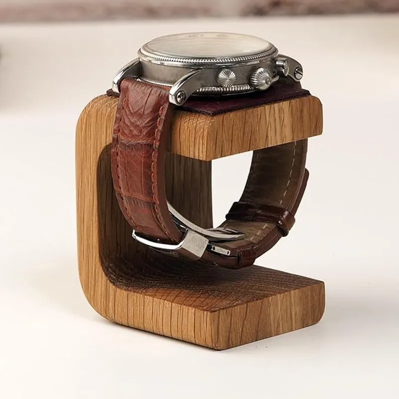 

Wooden Watch Holder Jewelry Organizer Display Stand For Bracelet Ring Watch Display Solidwood Watch Stand