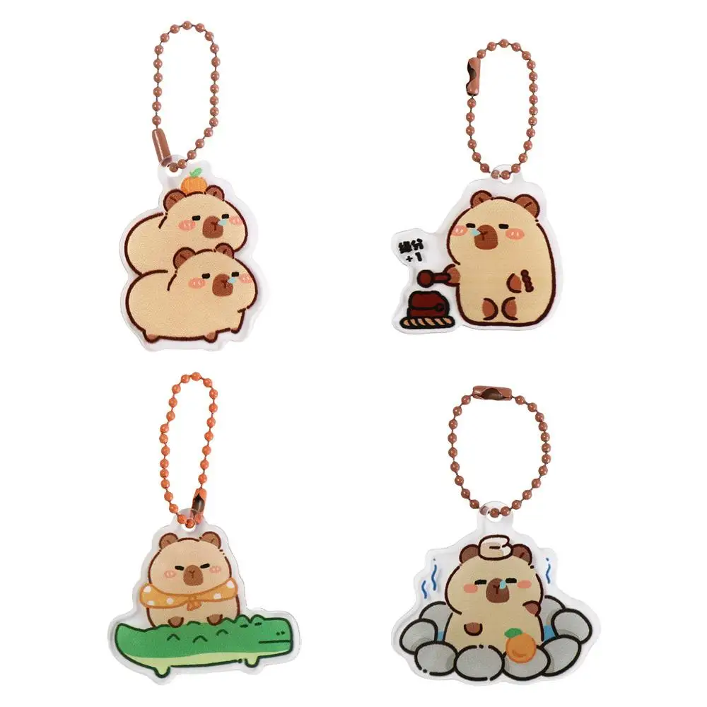 

Capybara Keychain Capybara Bag Hanging Capibara Pendant Kapibara Acrylic Creative Cute Fashion Kawaii Lovely Cartoon Key Chain