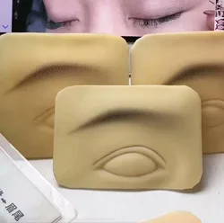 Peau de pratique de tatouage en silicone épaissi, peau d'entraînement de tatouage, fausse peau de paupière 3D, semi-continu, 1 paire