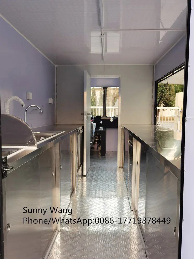 شاحنة الغذاء مهرجان شاحنة طعام كهربائية مخصصة كابينة تصوير كشك عربة البيتزا هوت دوج الآيس كريم فان القهوة