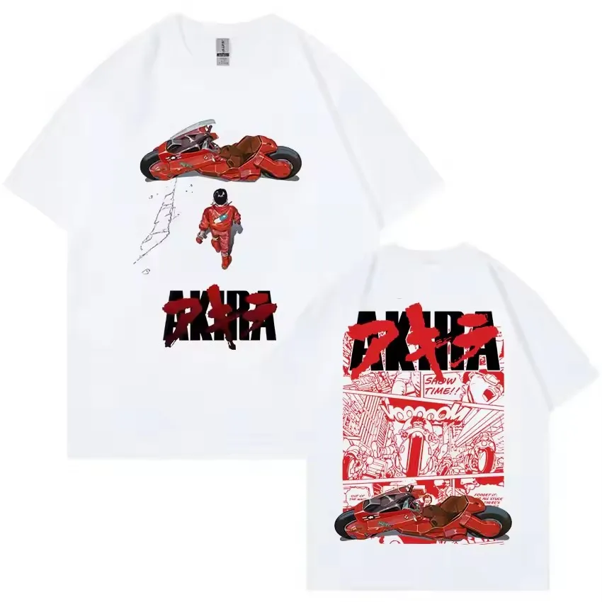 Akira Shotaro Kaneda Japanisches Anime T-Shirt Kurzarm Herrenbekleidung Ghost in The Shell Grafik Y2K Bedrucktes Harajuku T-Shirt – Detail 16