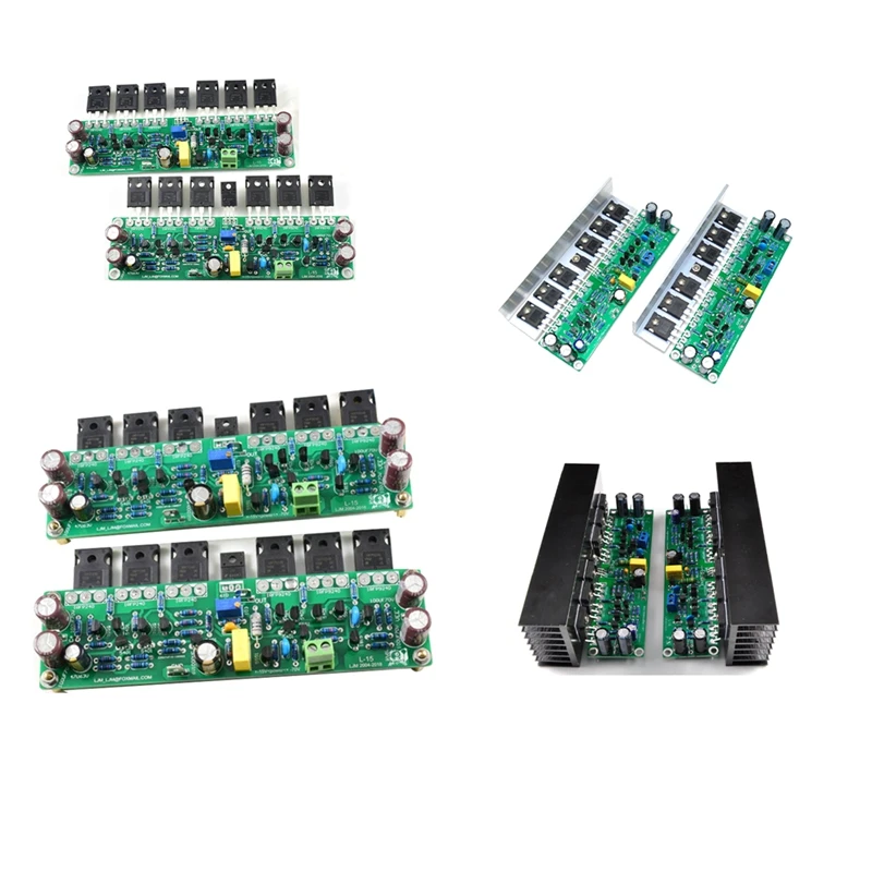 

2Pcs L15 FET Power Amplifier 2 Channels 3 Pairs IRFP240 IRFP9240 150W 8R ,300W 4R, 600W 2R