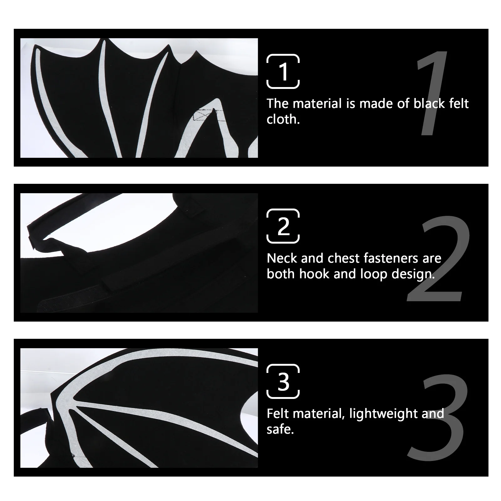 

Luminous Bat Wings Pet Costume for Cats Party Decoration The Dog Halloween Accessory Small Dogs Harness Felt Cloth