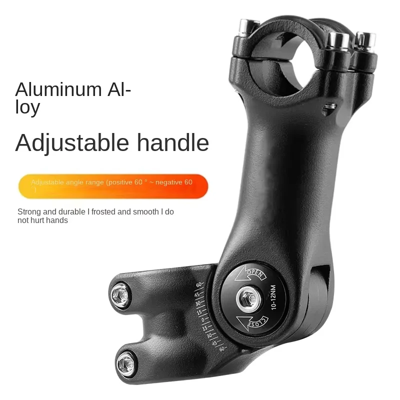 MTB Rennrad Verstellbarer Lenkervorbau 31,8mm /25,4mm Ultraleichter Aluminium-Lenkererhöhungsvorbau Fahrradteile