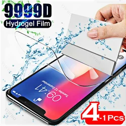 4-1psc Hydrogel Film for Apple IPhone X XR XS Max SE 2020 2022 Screen Protectors Protective Transparent Film Not Tempered Glass