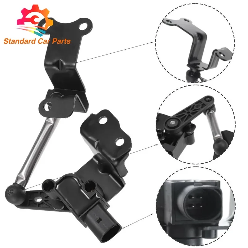 7N0941273 Car Headlight Level Sensor With Bracket For VW Passat B7 Sharan Seat Alharmbea 1.4 1.8 2.0