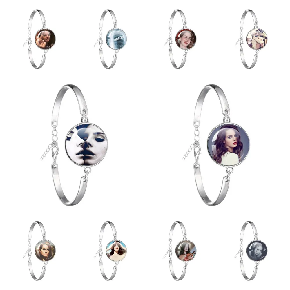 Lana Del Rey Jewelry Bracelet for Men Women Singer Glass Handmade Alloy Bracelet Fans Jewelry Gifts Born To Die