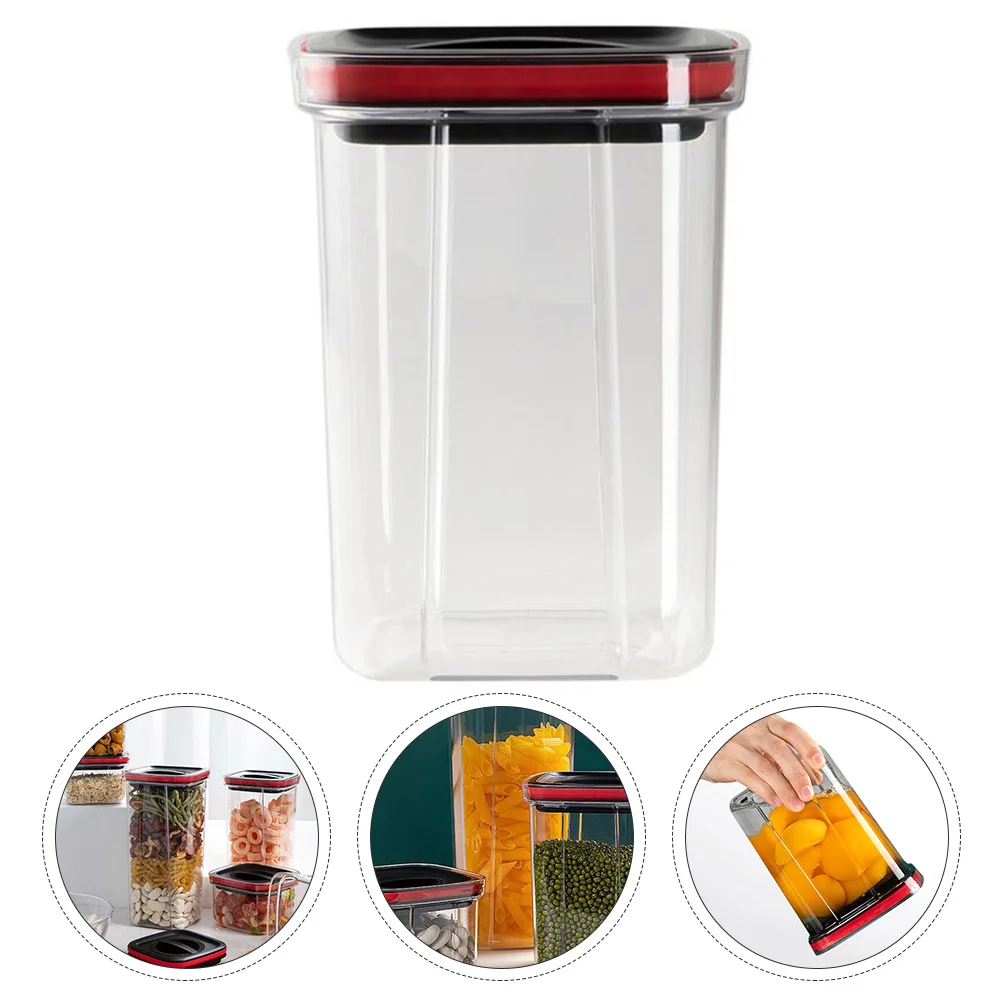 

Sealable Cereal Box Large Capacity Food Container Snack Transparent Bottle Simple Stylish PET Material Healthy Safe Easy Clean