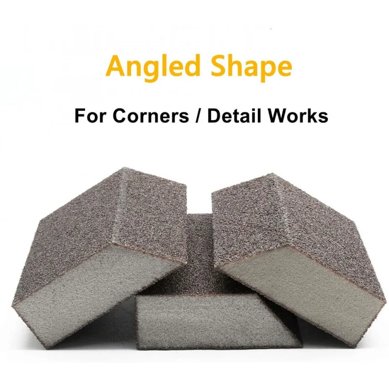 8pcs- 32sets-carton Angled Drywall Sanding Sponges Set Including Wet Dry Sandpaper Block Pads 40-120 Grit Abrasive Tools