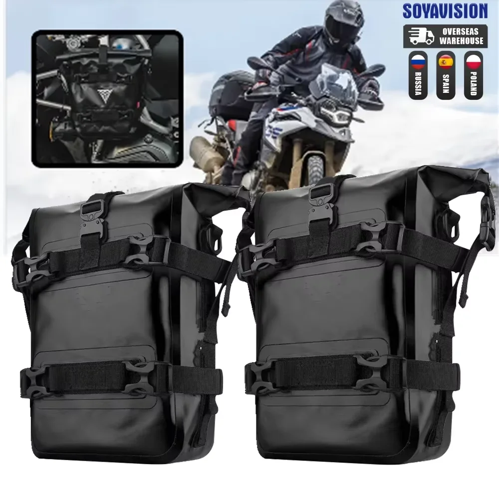 Motorcycle Bumper Bag Waterproof Motocross Crash Bars Repair Tool Placement Bag For BMW R1200GS R1250GS HONDA Suzuki Side Bags