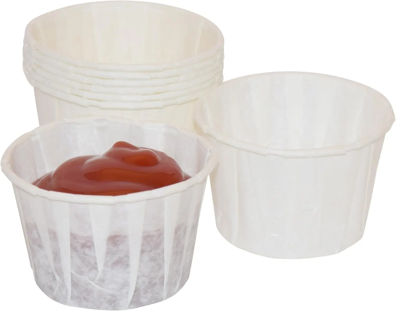 

Set of 500 2 oz, Paper Souffle Portion Cups