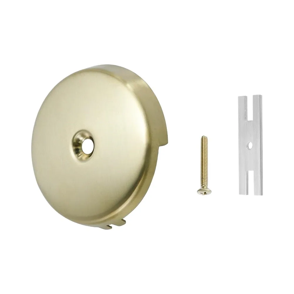 One Hole Drain Assembly Tub Drain Trim Kit Polished Brushed Finish Robust Zinc Alloy Build Contemporary Bathroom Design