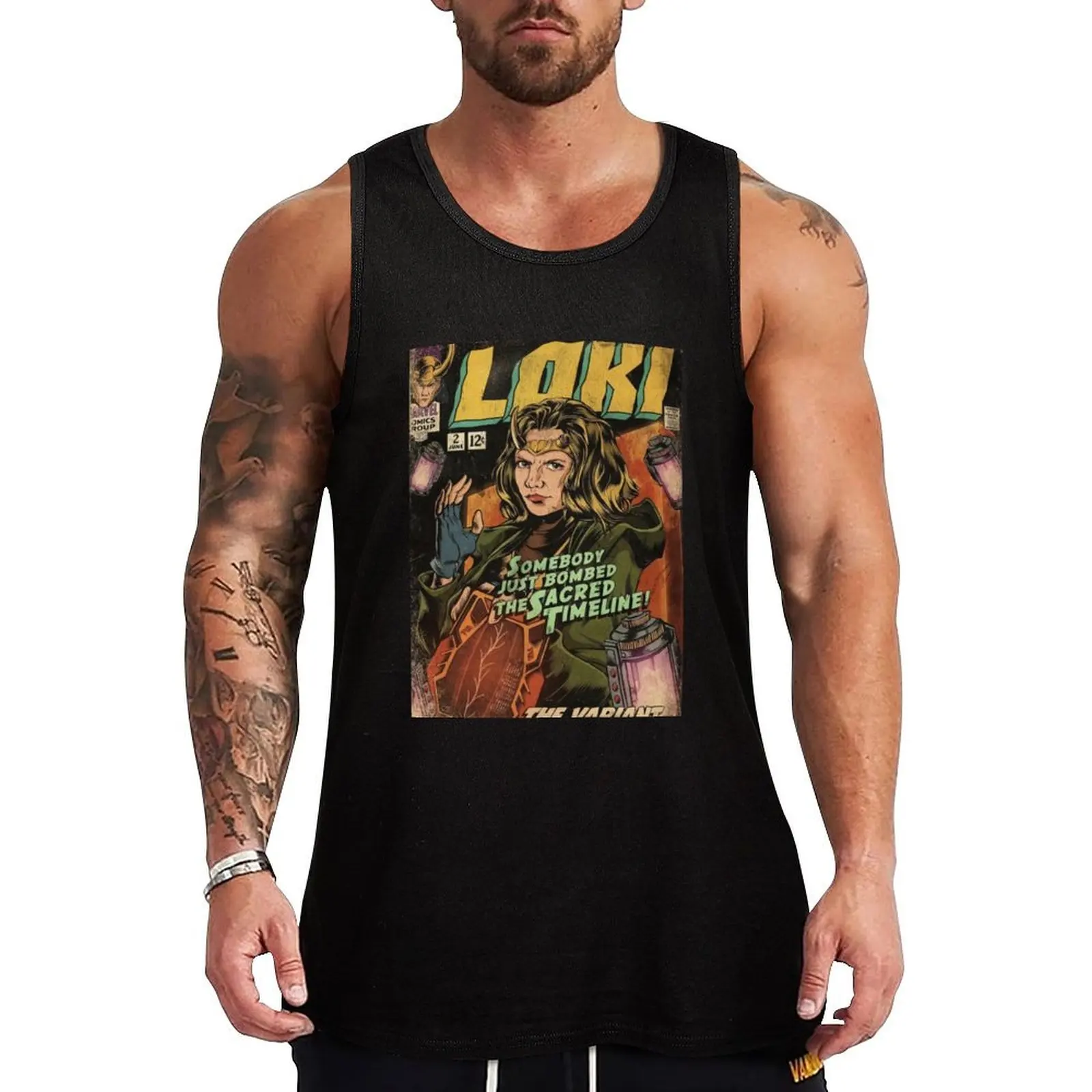 

sylvie aesthetic || New Cover Vintage Movie 2021 Poster Tank Top Men's gym t-shirt Bodybuilding clothing man Men's gym t-shirts