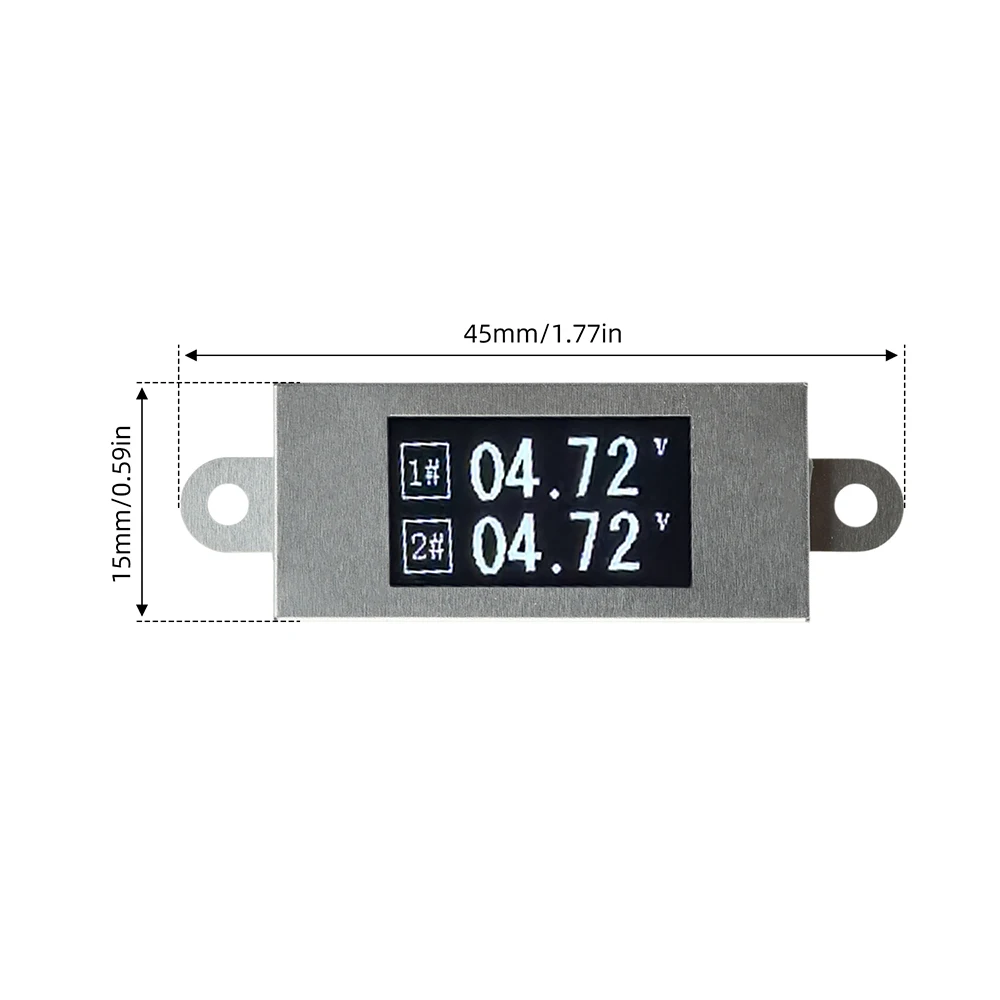 Digitales Voltmeter ZH1.5-4P 4-Pin DC 0-30V 0,77-Zoll OLED-Display Spannungsmessgerät für Elektrikerwerkzeug – Detail 11