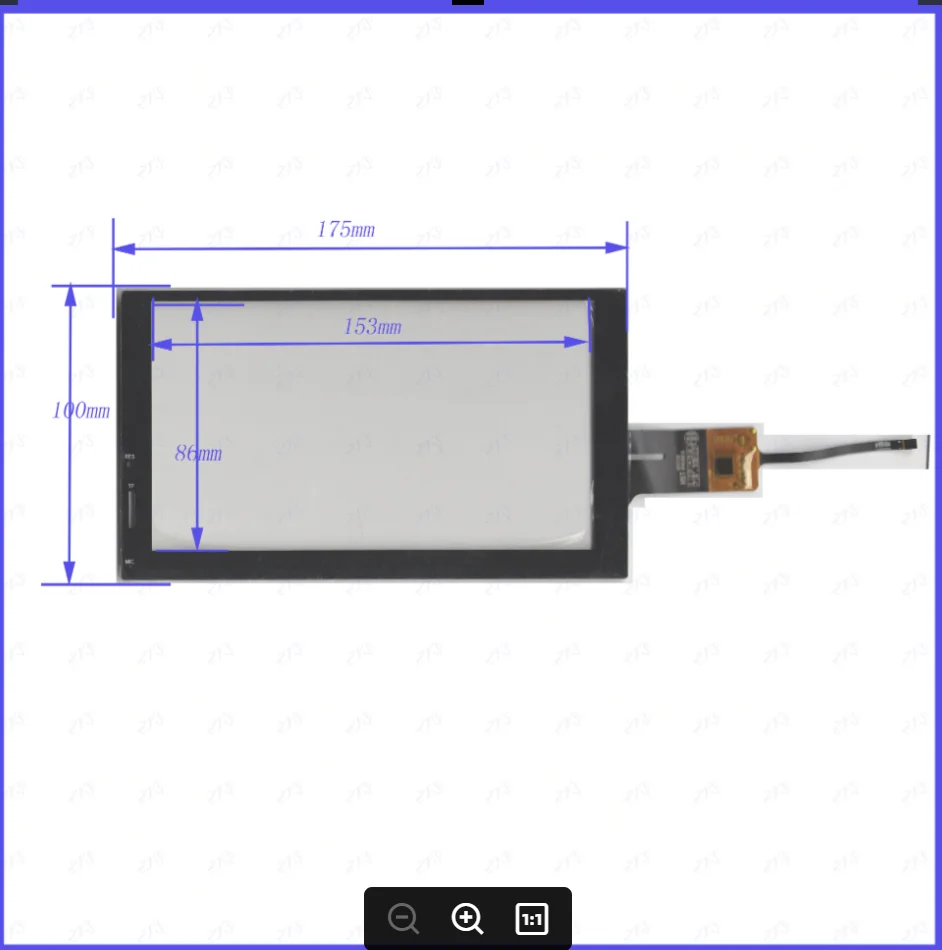 ZhiYuSun HST 105T25 R14392Q NEW 7inch 175*100MM Touch sensor  panel 6 use GPS DVD  overlay kit  Resolution HST105T25R14392Q
