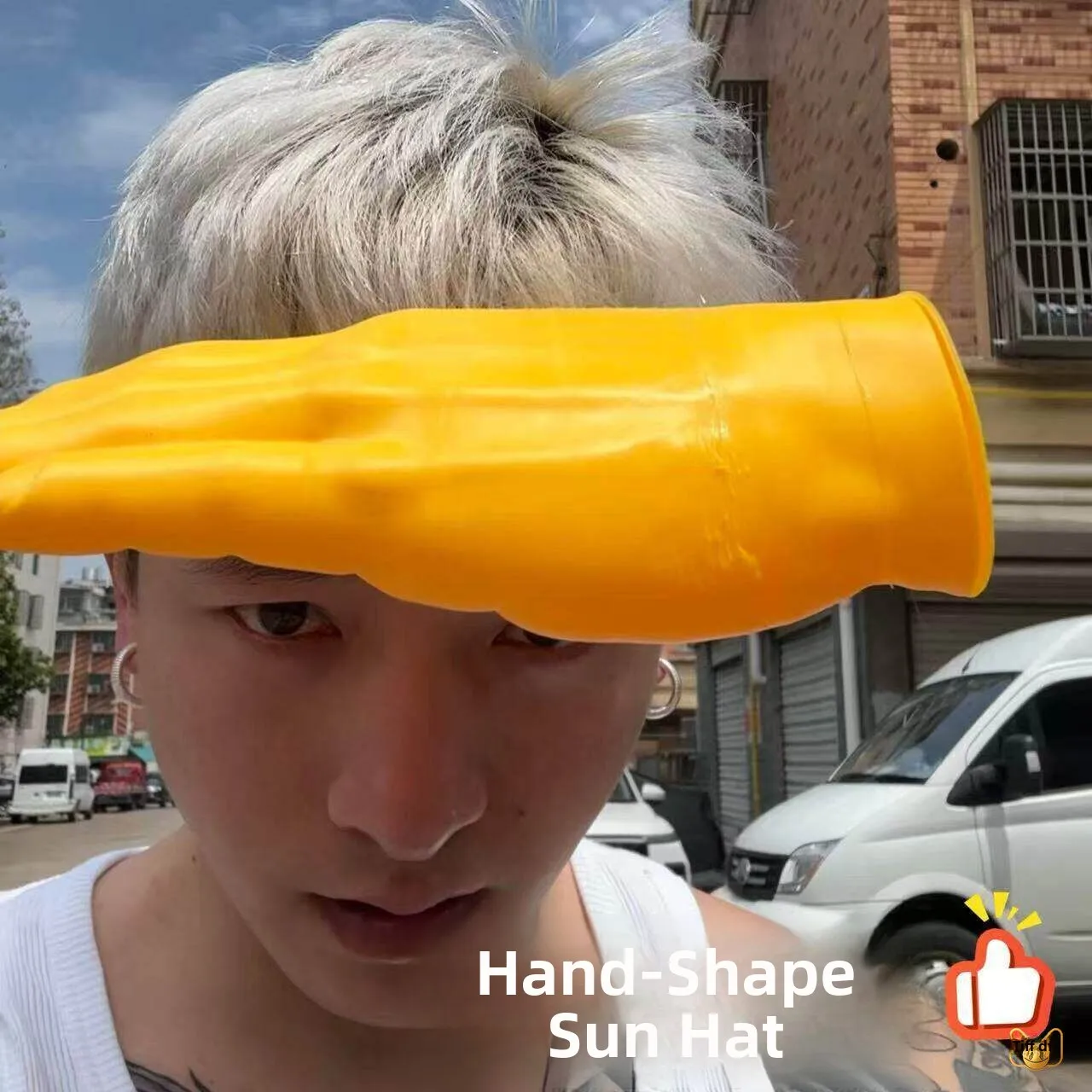 

Creative Outdoor Sun Protection Hat 3D Printed Funny Photo Prop UV Protection Headband New Model Positive Design Toy Gift