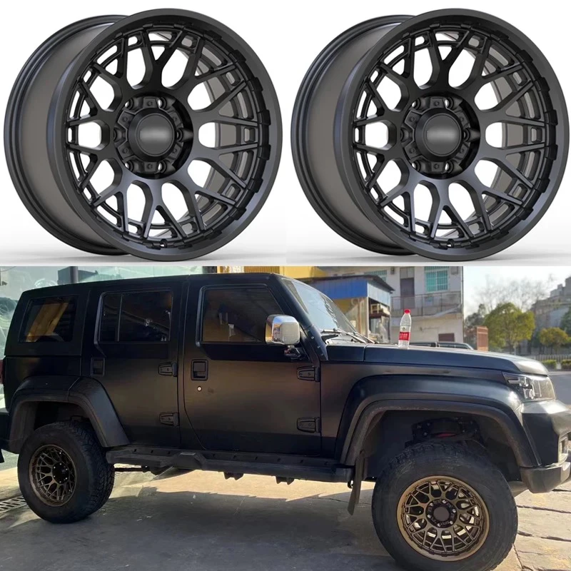 Black Finished 15 Inch off Road Modified 6 Hole CB 110 Wheels Car Rims Alloy Wheel Rims Car Cast Wheel Hubcustom