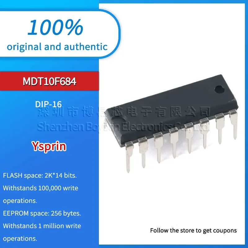 

NEW MDT10F684DIP16 Tested standard version DIP