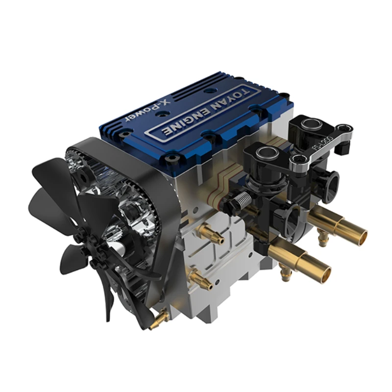 TOYAN Methanol Water-cooled Engine Model Accessories Twin-cylinder Four-stroke X-POWER Engine Model Kit