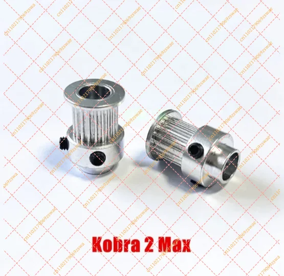 2Pcs GT2 Synchronous Timing Pulley, High Precision 3D Printer Y-Axis Belt Pulley Replacement Parts