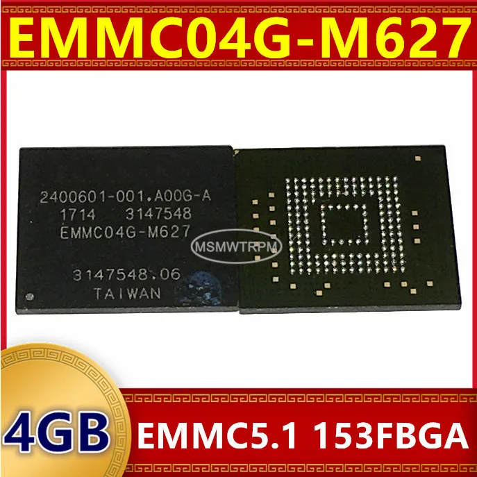 메모리 칩 IC S40FC004C1B1C EMMC04G-M627 KLM4G1FETE-B041 4GB EMMC5.1 153FBGA 집적 회로 새로운 원본 재고 있음