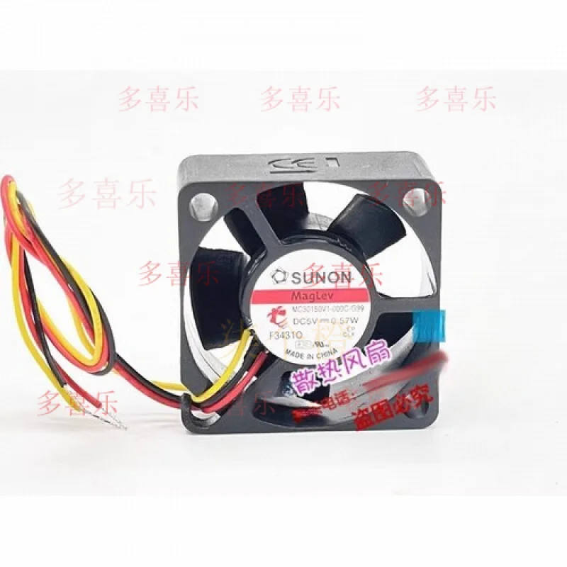 

WW for SUNON MC30150V1-000C-F99 3015 DC5V 0.57W 3CM 3-Wire Silent Cooling Fan
