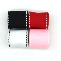 5 Yards Stitch Grosgrain Ribbon Bows Wedding Gift Wrapping Party Decoration Christmas Sewing Accessories