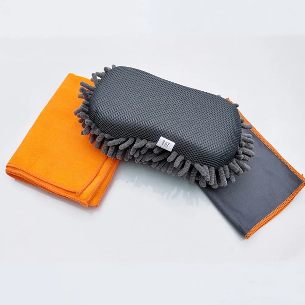 1 مجموعة مجموعة أدوات غسيل السيارات الإسفنج منشفة تنظيف الملابس للسيارات بالتفصيل صيانة متعددة الوظائف اكسسوارات غسل #4