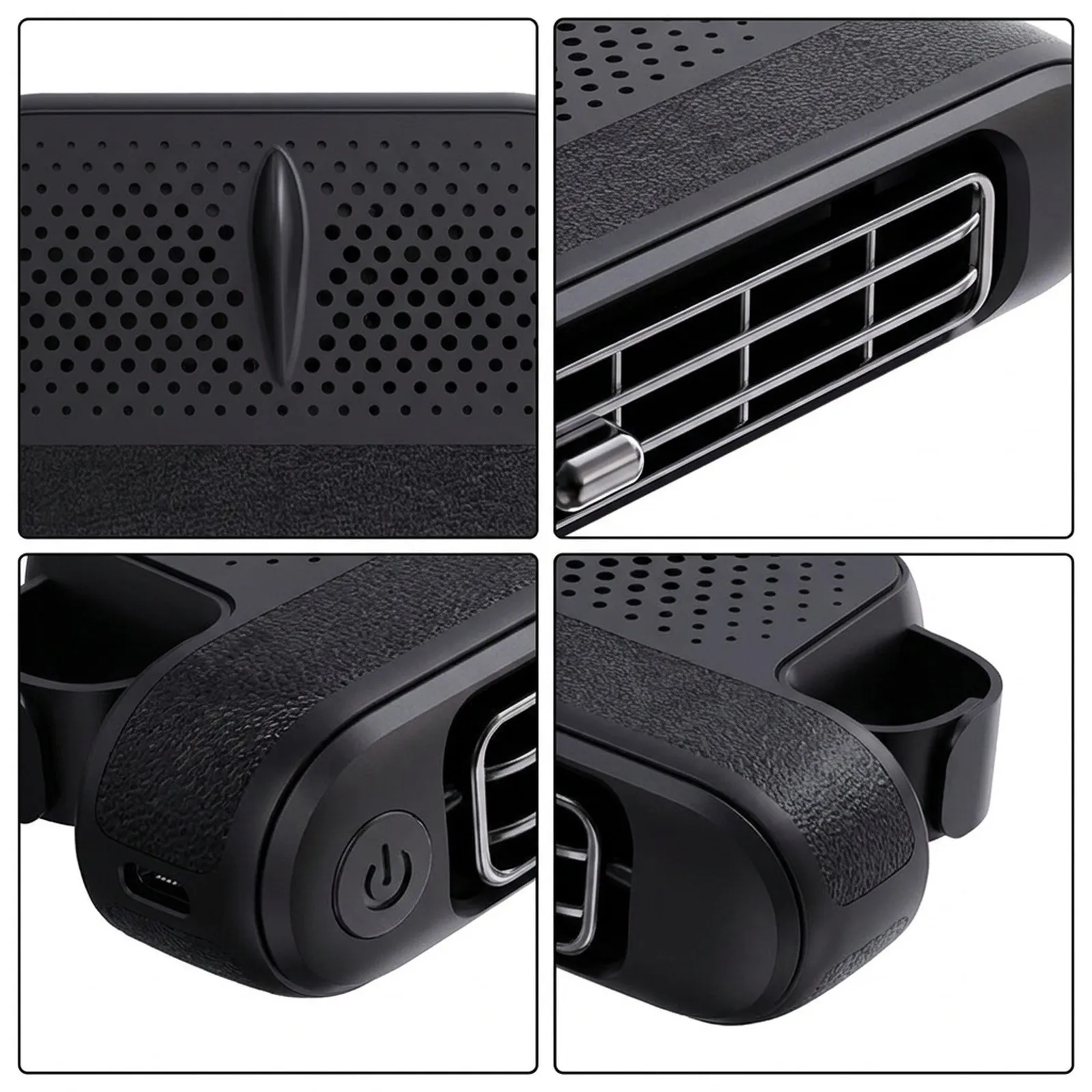 1pcs ABS Backseat Cooling Fan Electric Auto Car USB Dual Head Electric Fan Rear for mini Fan Three Wind Speeds Fans Kits