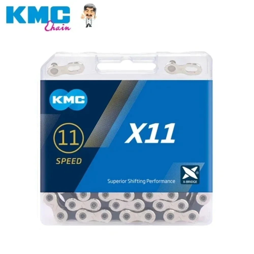 KMC Bicycle Chain X11 X11EL SL Road/MTB Road Bike Silver Chain 11V 11Speed Bike Chain Bike Crankset For KMC SRAM Bikes Parts