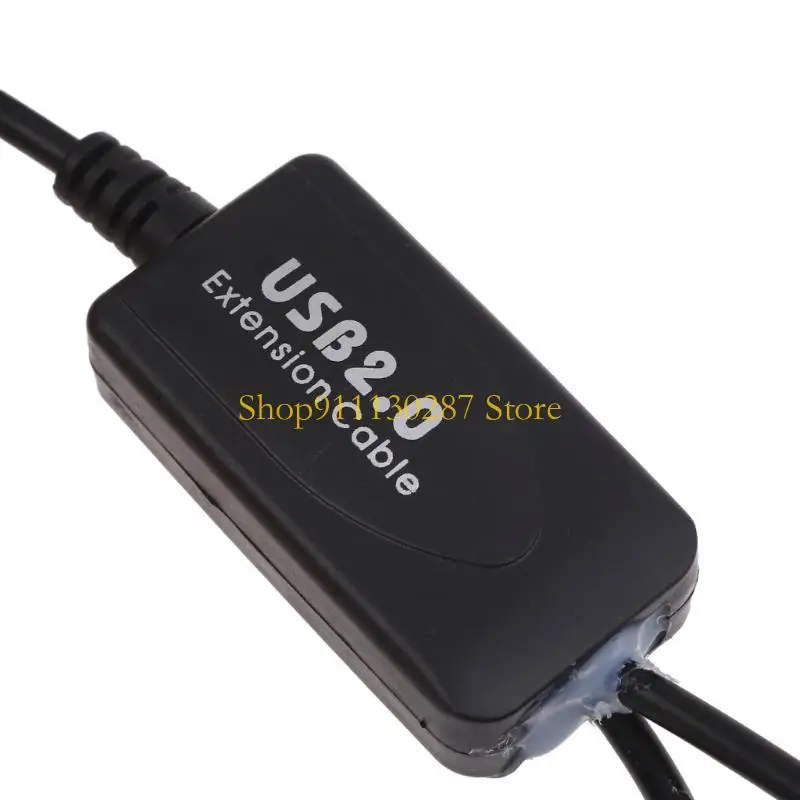 J1HC Dual-Port USB سلك سلك امتداد مع مفاتيح إمدادات الطاقة لجهاز متعدد