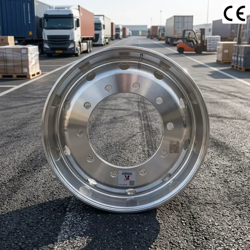 22.5 Inch Truck Wheel Rim Aluminum Alloy For Cargo Transport Trucks High Durability Wear Resistant Long Service Life