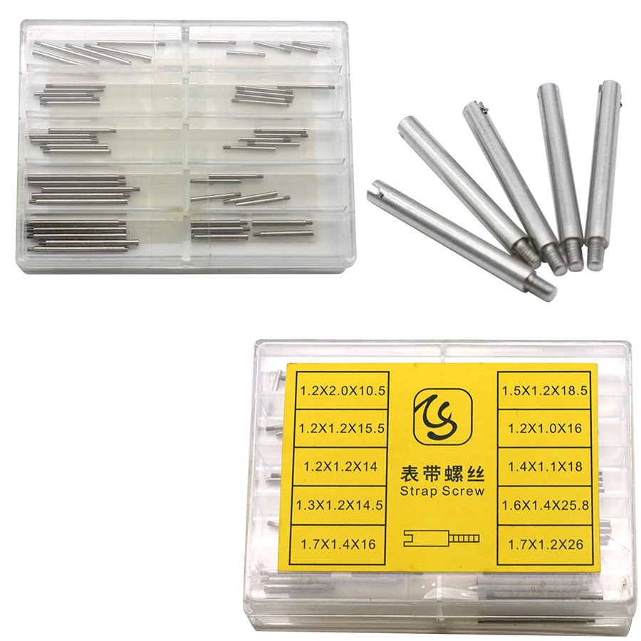 Watch accessories, boxed Water Ghost Submariner screws, multi specification strap connecting shaft connecting rod