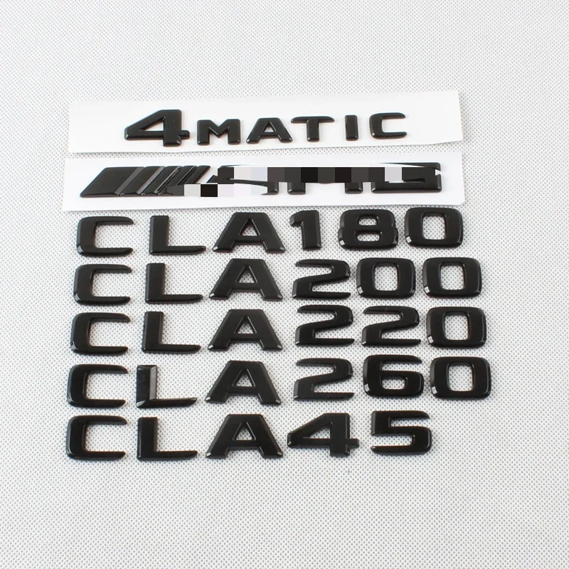 

3D ABS Car Sticker Trunk Badge For Mercedes AMG W117 C117 C118 CLA180 CLA45 CLA200 CLA220 CLA 260 4MATIC Emblem Logo Accessories